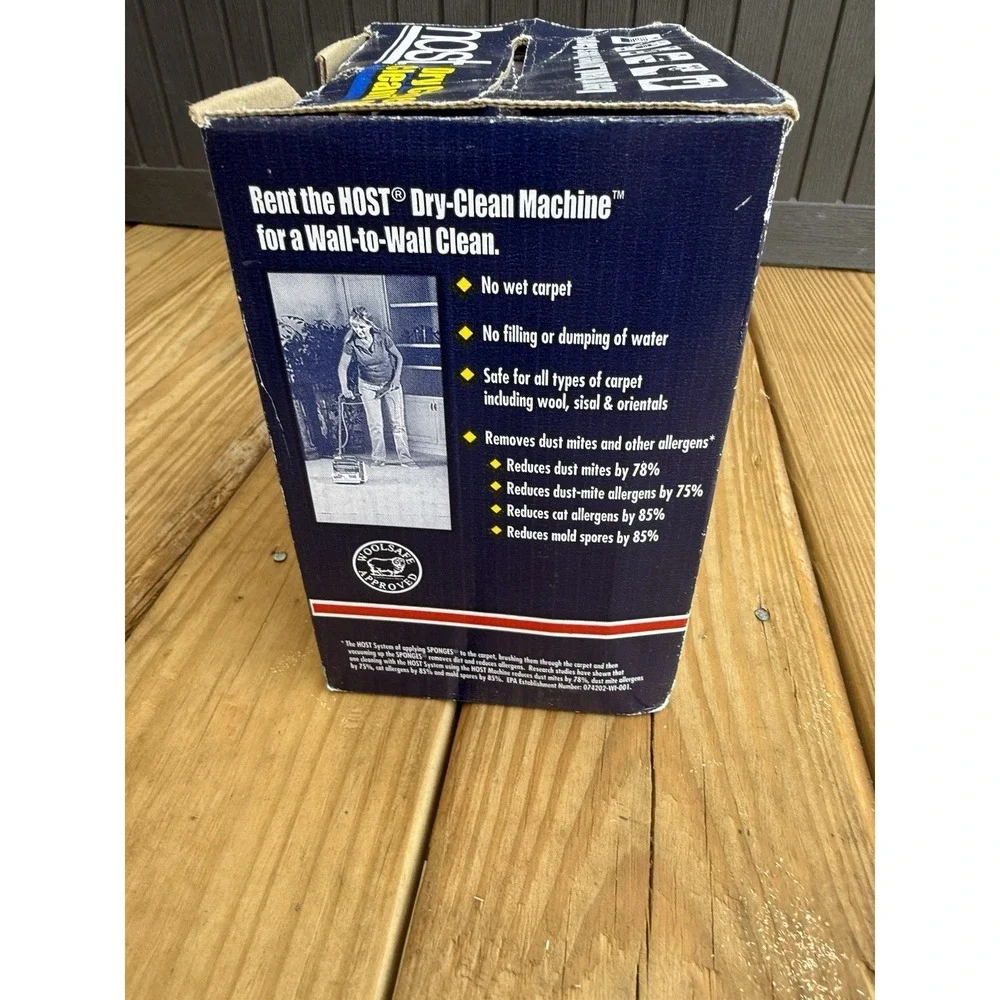 Vintage HOST® Dry Carpet Cleaner Kit Natural, Non-Toxic + Spot Remover Read